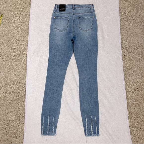 Missguided NEW Sinner High Waisted Ripped Skinny Jeans - Picture 3 of 7